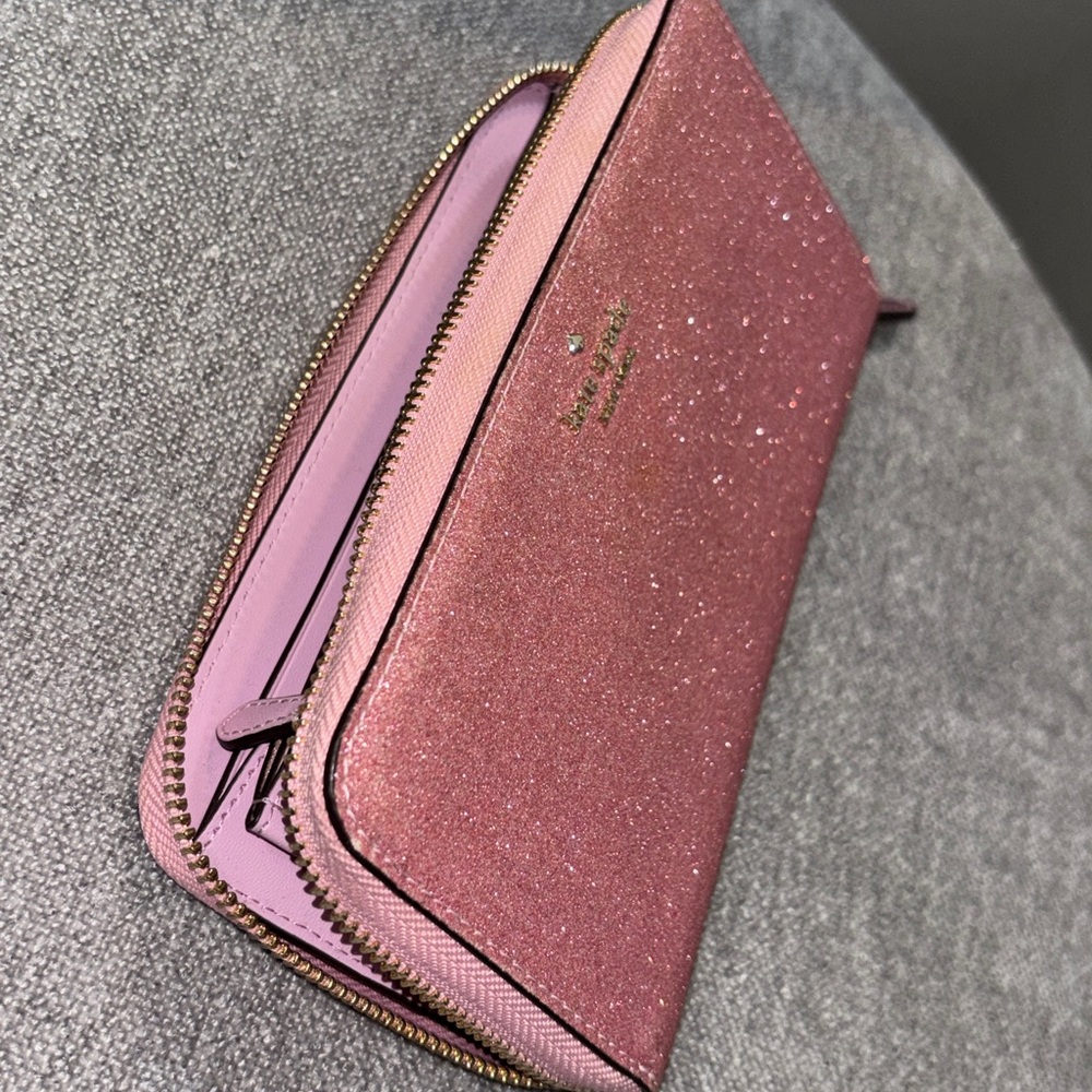 Kate Spade Rose Glitter Wallet - Picture 12 of 13